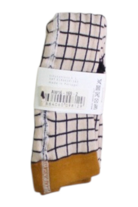 A Beige Socks from Tinycottons in size 6-12M for neutral. (Back View)