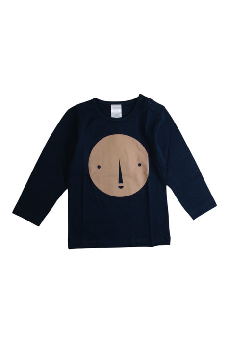 A Navy Long Sleeve T Shirts from Tinycottons in size 12-18M for boy. (Front View)