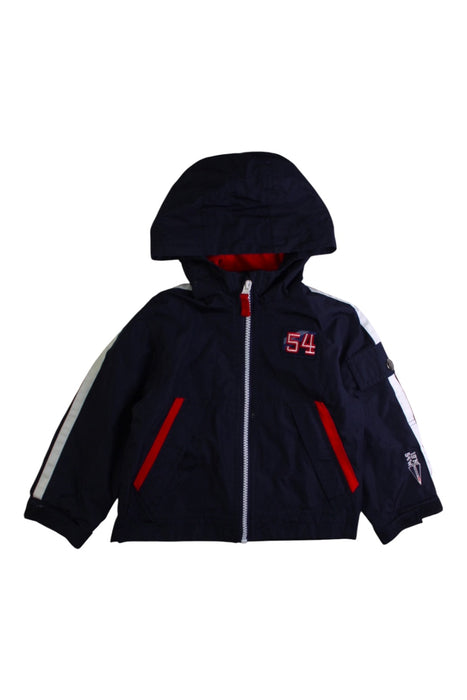 A Navy Lightweight Jackets from London Fog in size 2T for boy. (Front View)
