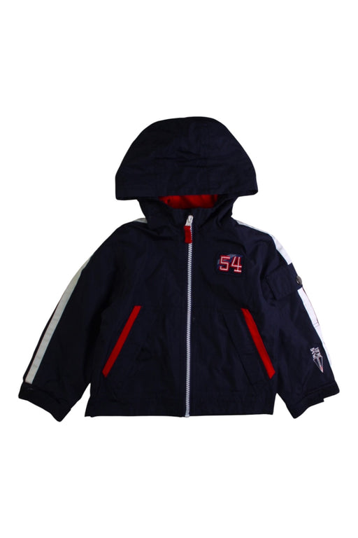 A Navy Lightweight Jackets from London Fog in size 2T for boy. (Front View)