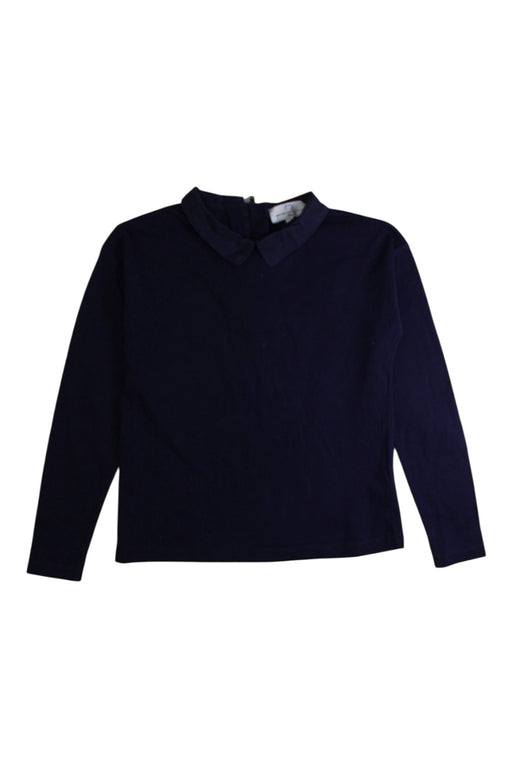 A Navy Long Sleeve Tops from Jacadi in size 10Y for girl. (Front View)