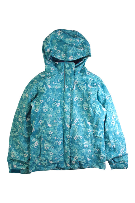 A Blue Ski Jackets from Columbia in size 8Y for girl. (Front View)