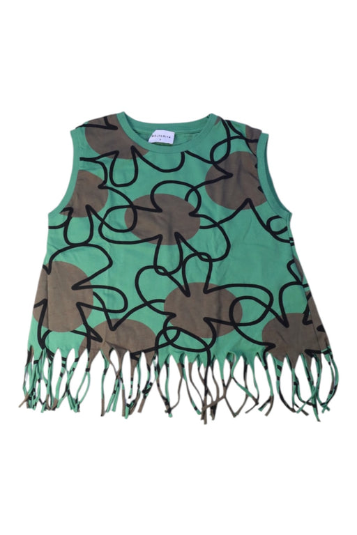 A Green Sleeveless Tops from Wolf & Rita in size 8Y for girl. (Front View)