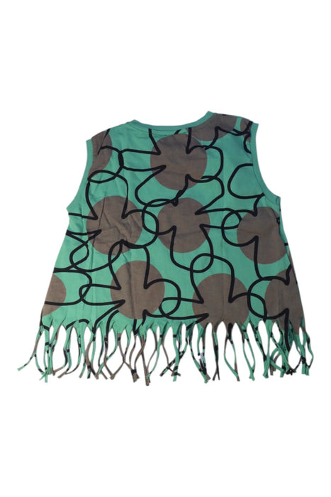 A Green Sleeveless Tops from Wolf & Rita in size 8Y for girl. (Back View)