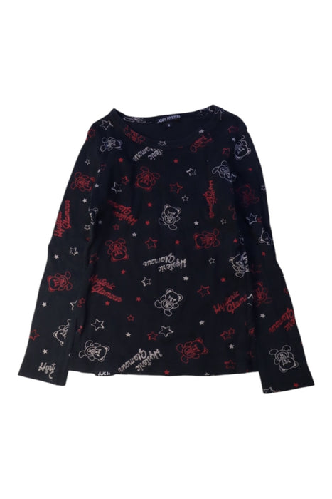 A Black Long Sleeve Tops from Joey Hysteric in size 5T for girl. (Front View)