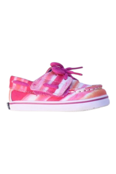 A Pink Sneakers from Sperry in size 12-18M for girl. (Front View)