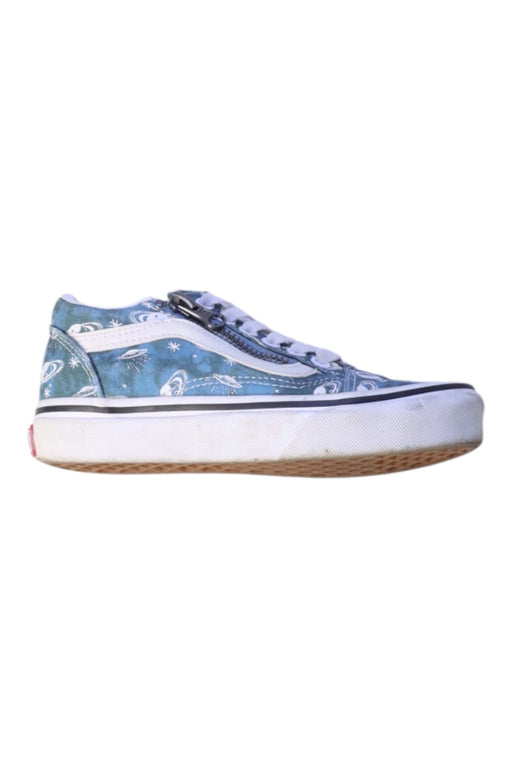 A Blue Sneakers from Vans in size 5T for girl. (Front View)