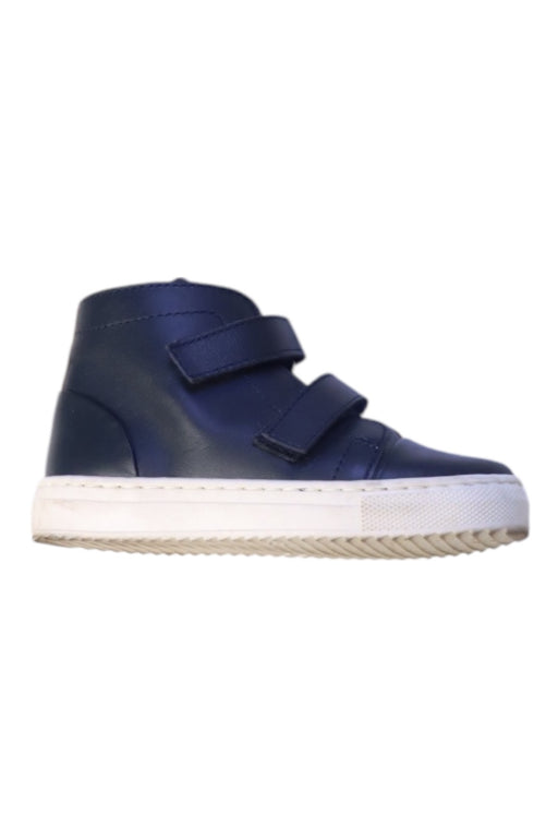A Navy Sneakers from Young Soles in size 3T for neutral. (Front View)