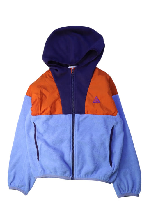 A Blue Hooded Sweatshirts from Nike in size 10Y for boy. (Front View)