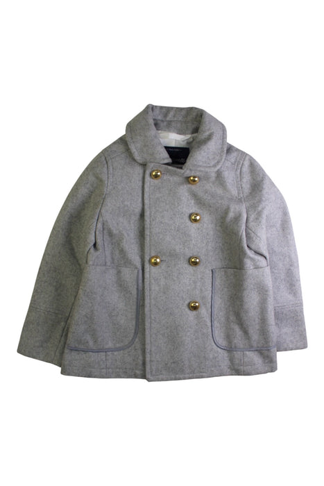 A Grey Coats from Madewell in size 4T for girl. (Front View)
