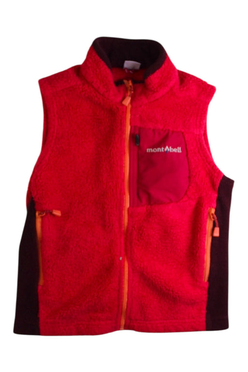 A Red Outerwear Vests from Mont-bell in size 5T for neutral. (Front View)