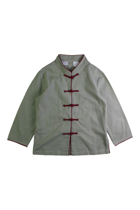 A Green Long Sleeve Shirts from Little Valley in size 3T for neutral. (Front View)