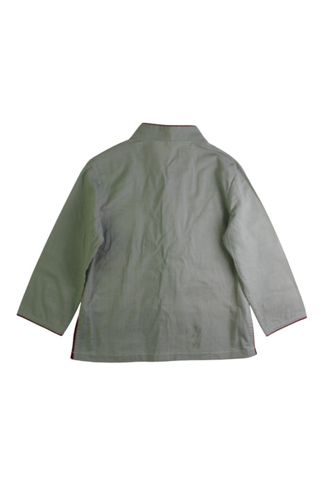 A Green Long Sleeve Shirts from Little Valley in size 3T for neutral. (Back View)