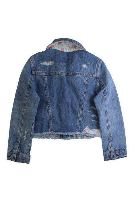 A Blue Lightweight Jackets from Polo Ralph Lauren in size 5T for girl. (Back View)
