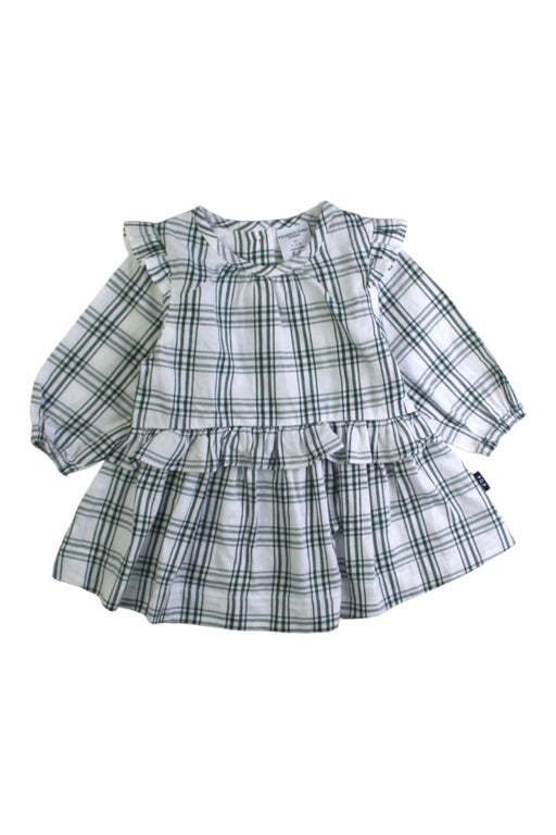 A White Long Sleeve Dresses from Polarn O. Pyret in size 0-3M for girl. (Front View)