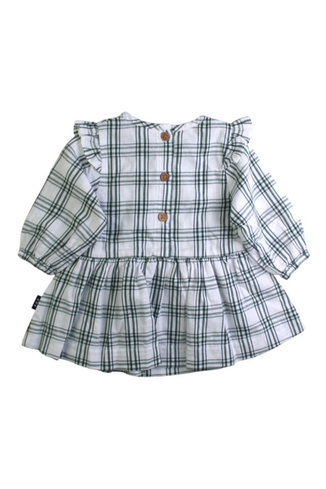 A White Long Sleeve Dresses from Polarn O. Pyret in size 0-3M for girl. (Back View)