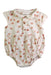 A Beige Sleeveless Rompers from Play Up in size 3-6M for girl. (Front View)