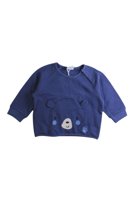 A Navy Long Sleeve Tops from Polarn O. Pyret in size 3-6M for neutral. (Front View)
