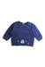 A Navy Long Sleeve Tops from Polarn O. Pyret in size 3-6M for neutral. (Front View)