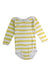 A White Long Sleeve Bodysuits from Petit Bateau in size 12-18M for neutral. (Front View)