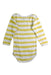 A White Long Sleeve Bodysuits from Petit Bateau in size 12-18M for neutral. (Back View)
