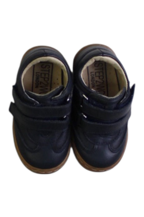 A Black Casual Boots from Step2wo in size 12-18M for boy. (Back View)