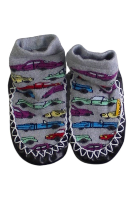 A Multicolour Slip Ons from Moccis in size 18-24M for boy. (Back View)