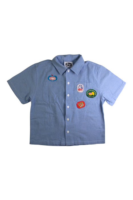 A Blue Short Sleeve Shirts from Billionaire Boys Club in size 9Y for boy. (Front View)