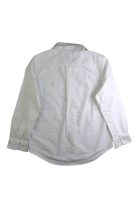 A White Long Sleeve Shirts from Polo Ralph Lauren in size 7Y for boy. (Back View)