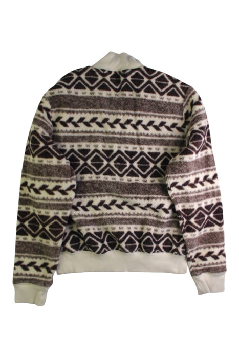 A Brown Zippered Sweatshirts from Polo Ralph Lauren in size 12Y for girl. (Back View)