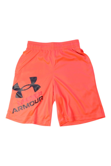 A Orange Active Shorts from Under Armour in size 10Y for boy. (Front View)