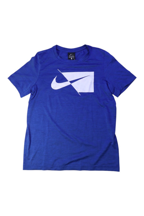 A Blue Short Sleeve T Shirts from Nike in size 10Y for boy. (Front View)