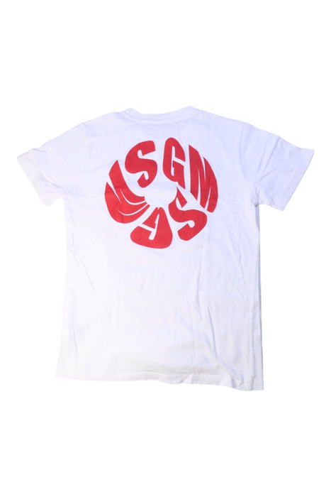 A White Short Sleeve T Shirts from MSGM in size 10Y for boy. (Back View)