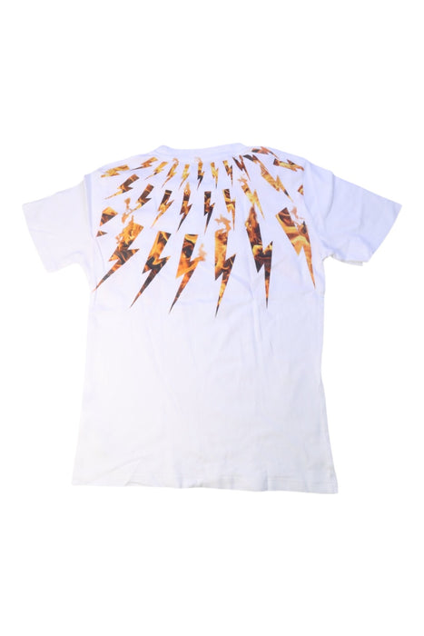 A White Short Sleeve T Shirts from Neil Barrett Kids in size 10Y for boy. (Back View)