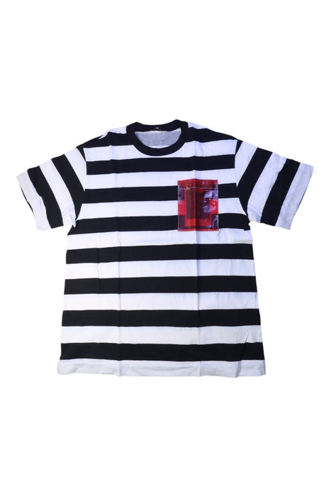 A Black Short Sleeve T Shirts from Nº21 in size 10Y for neutral. (Front View)