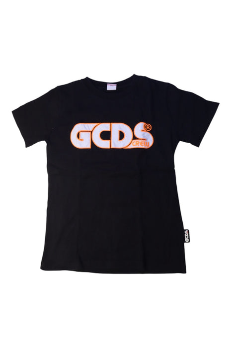 A Black Short Sleeve T Shirts from GCDS in size 12Y for boy. (Front View)