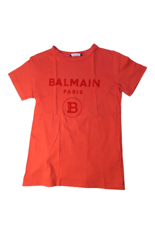 A Orange Short Sleeve T Shirts from Balmain in size 10Y for girl. (Front View)