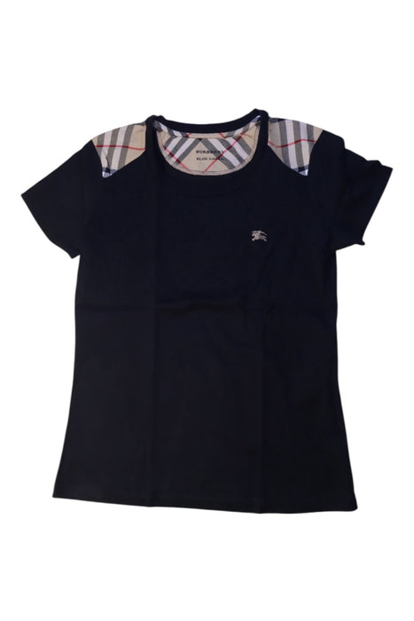 A Black Short Sleeve T Shirts from Burberry in size 12Y for neutral. (Front View)