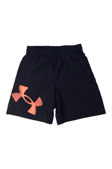 A Black Shorts from Under Armour in size 10Y for boy. (Front View)