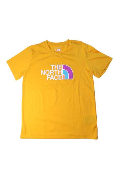 A Yellow Short Sleeve T Shirts from The North Face in size 12Y for neutral. (Front View)