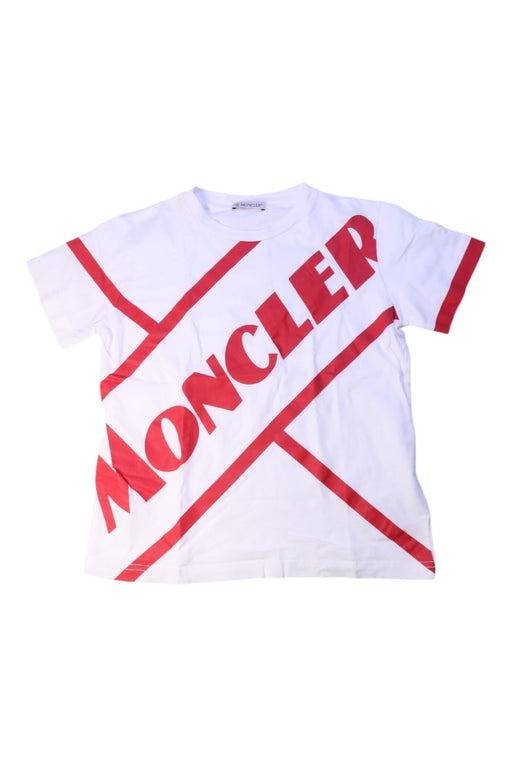 A White Short Sleeve T Shirts from Moncler in size 10Y for boy. (Front View)