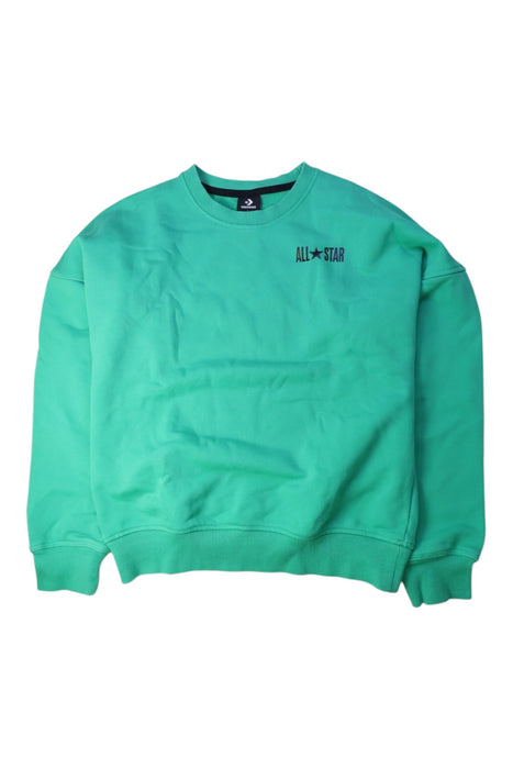 A Green Crewneck Sweatshirts from Converse in size 13Y for neutral. (Front View)