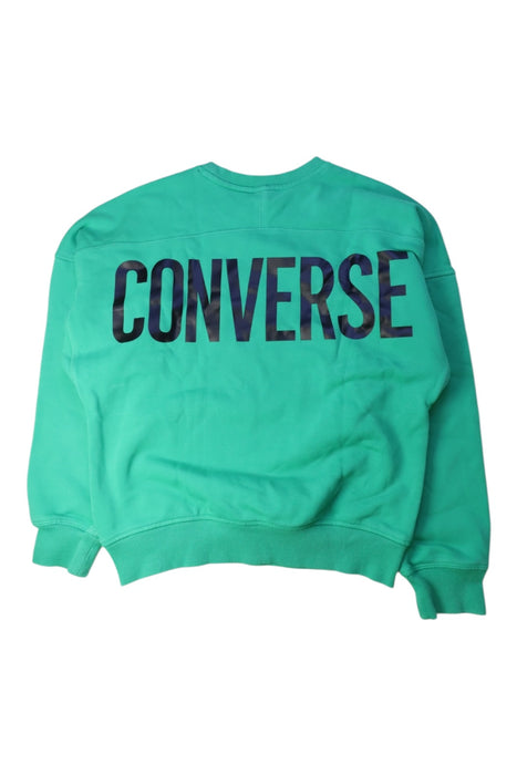 A Green Crewneck Sweatshirts from Converse in size 13Y for neutral. (Back View)