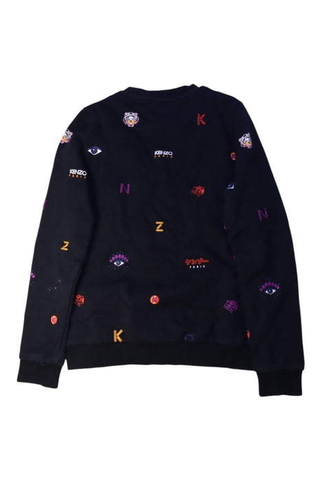 A Black Crewneck Sweatshirts from Kenzo in size 14Y for boy. (Back View)