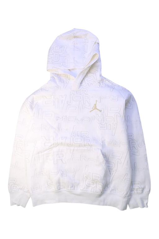 A White Hooded Sweatshirts from Air Jordan in size 12Y for neutral. (Front View)