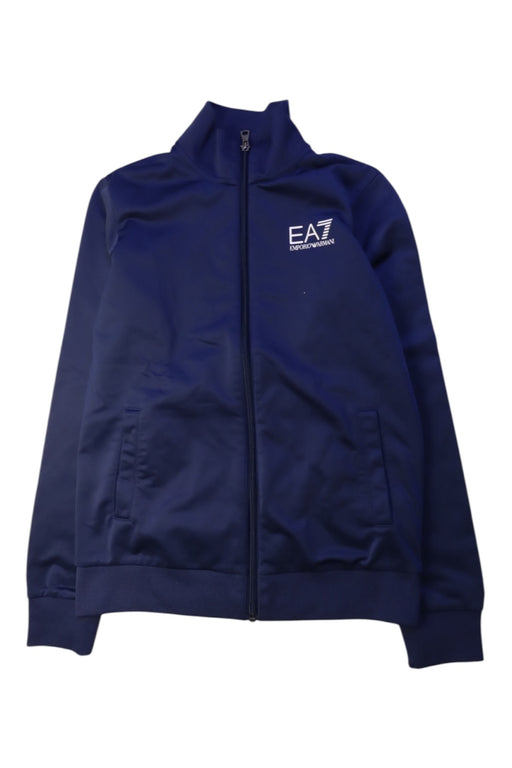 A Navy Lightweight Jackets from Armani in size 12Y for boy. (Front View)