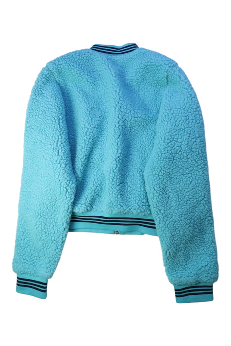 A Blue Lightweight Jackets from Adidas in size 14Y for girl. (Back View)