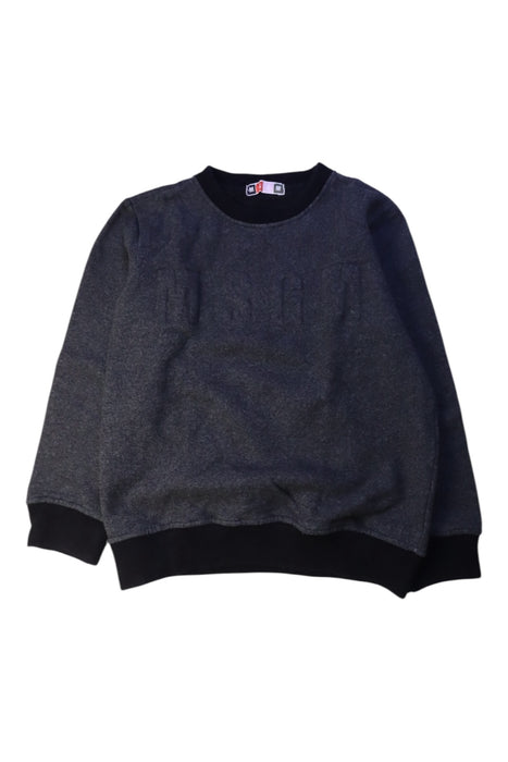 A Grey Crewneck Sweatshirts from MSGM in size 8Y for boy. (Front View)