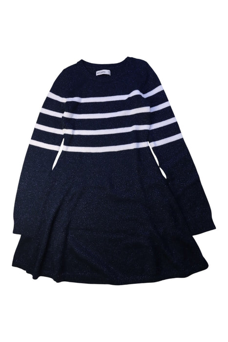 A Navy Sweater Dresses from Abercrombie & Fitch in size 11Y for girl. (Front View)