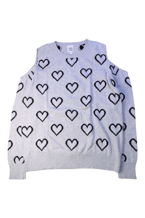 A Grey Knit Sweaters from Seed in size 14Y for girl. (Front View)